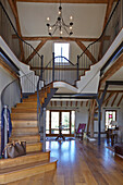 Staircase in converted barn