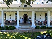 Veranda of a villa in the Winelands, South Africa