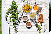 Ingredients for goutweed liqueur for stomach problems