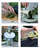 Preparing fresh nettle juice