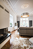 art nouveau apartment with modern facilities, Hamburg, north Germany, Germany