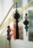 Wooden balls as Christmas decoration