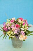 Vase of summer flowers