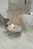 Christmas decorations with tealight