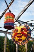 Party lanterns in conservatory