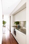 White fitted kitchen