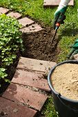 DIY flower bed edging