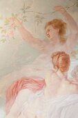 Historisches Gemälde im Barockstil mit romantischen Frauenmotiven