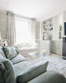Pale classic furnishings in glamorous interior