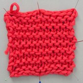 A piece of knooking – knitting with a hook