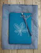 DIY notebook cover with embroidery