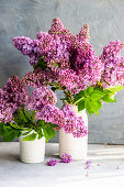 Lilac flower bouquet