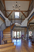 Staircase in converted barn