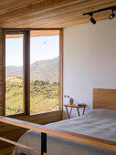 Schlafzimmer mit Bergblick, Casa Perucho, Ecuador