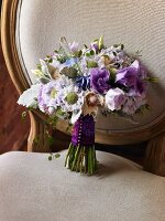 Wedding Bouquet on a Chair