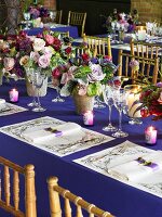 Tables Set for a Wedding Reception