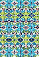 Blue-green kaleidoscope design