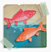 Montage of zodiac Pisces