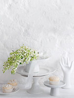 Hochzeitsbuffet in Weiß