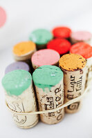 DIY stamps made of corks