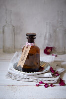 Fragrance oil made from rose petals