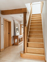 Light oak staircase