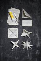 DIY stars from book pages