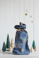 DIY jeans bags for gifts