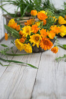 Bouquet of marigolds (calendula)