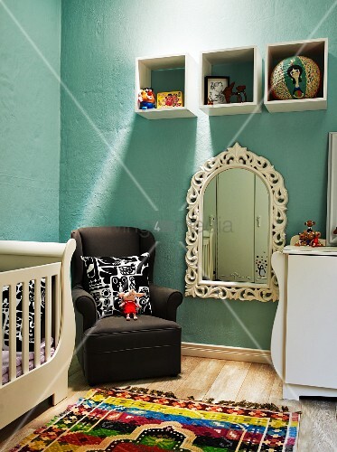 Elegant Cot And Changing Unit In Nursery Buy Image