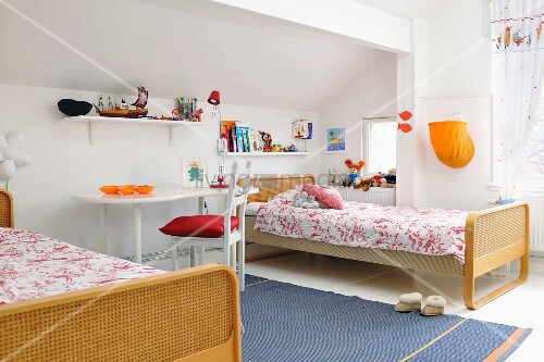 Children S Bedroom In Converted Attic Buy Image