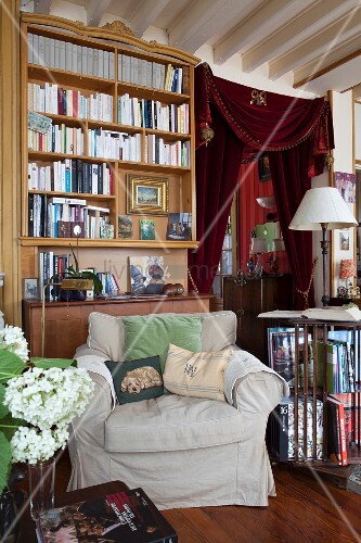 Bookcase Antique Furniture Curtain On Buy Image 11351065