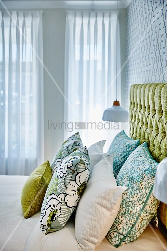 Green Patterned Scatter Cushions On Buy Image 11371617