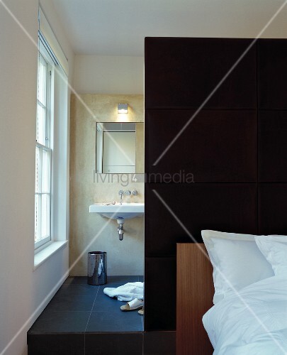 Modern Bedroom With Partition In Front Buy Image