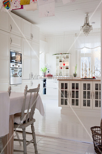 Rustic Kitchen Dining Room With High Buy Image 12343883