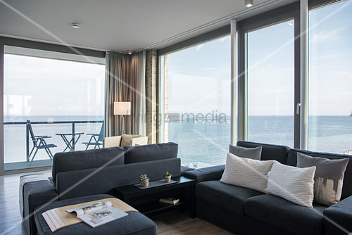 Interior With Floor To Ceiling Windows Buy Image 12580403