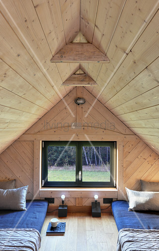 Attic Bedroom With Twin Futons In Buy Image 12600457