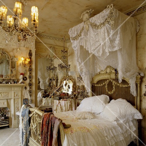 A Rococo Style Bedroom A Four Poster Buy Image